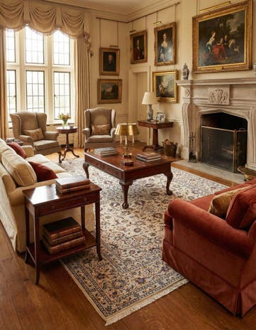 8' 1 x 11' 8 Kashan Wool Rug