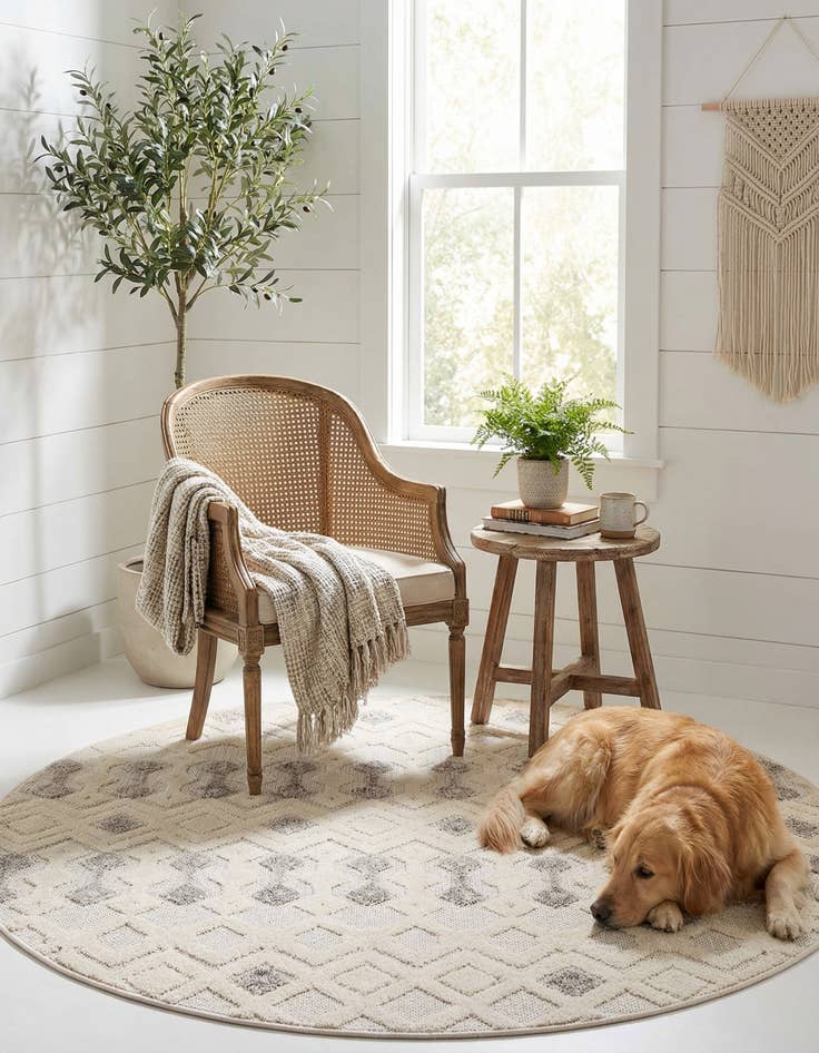 Detail image of 4' x 4' Arlo Round Rug