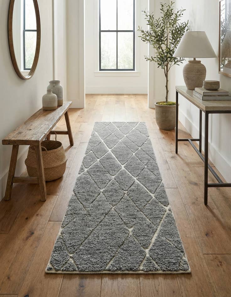 Detail image of 2' x 8' Atlas Moroccan Wool Runner Rug