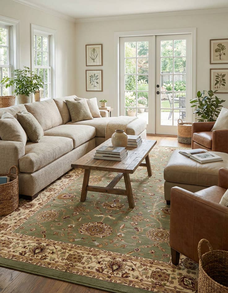 Detail image of 10' 6 x 16' 5 Classic Agra Rug