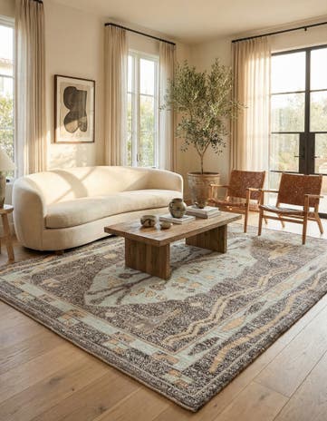 8' 1 x 10' 4 Hand Knotted Moroccan Wool Rug