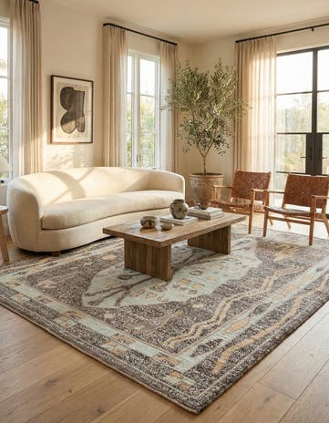 8' 1 x 10' 4 Hand Knotted Moroccan Wool Rug