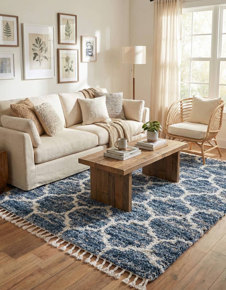 Detail image of  8' x 8' Athena Shag Square Rug