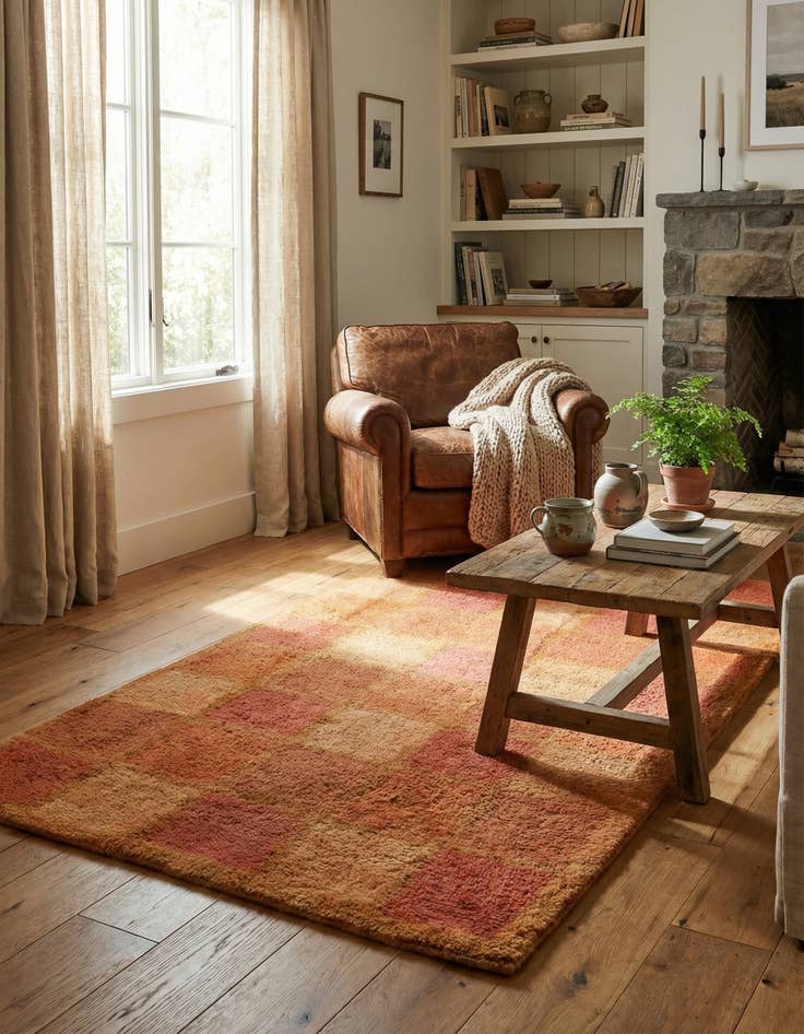 Detail image of 2' 5 x 4' 7  Hand Knotted Kashkuli Gabbeh Wool Rug