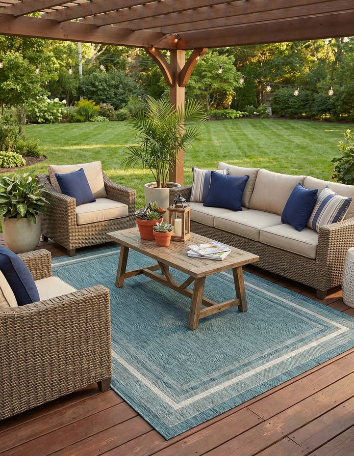 6' x 9' Easy-Clean Border Indoor / Outdoor...
