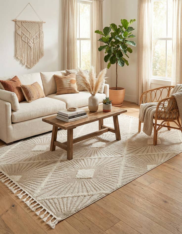 Detail image of 5' 3 x 8' Boho Rug