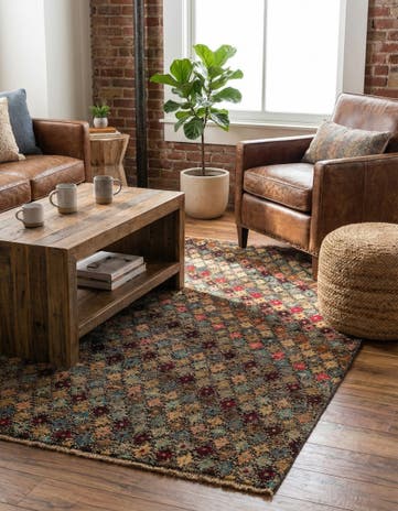 4' 1 x 6' 3 Hand Knotted Balouch Wool Rug