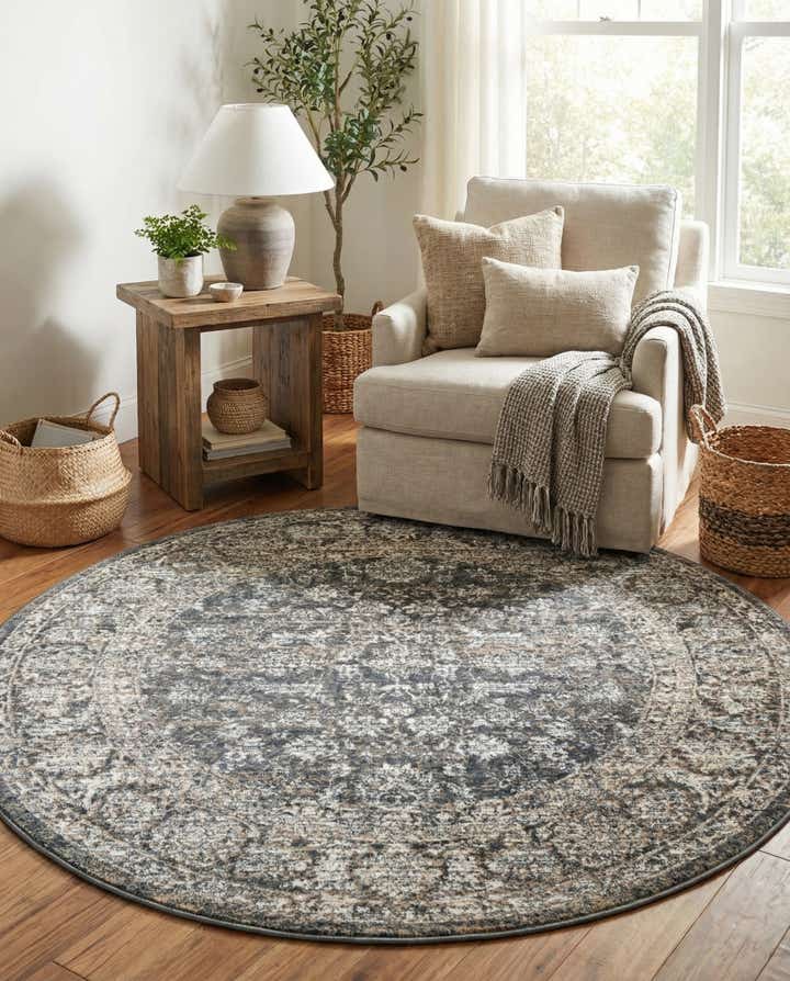 5' 3 x 5' 3 Uptown Central Park Round Rug