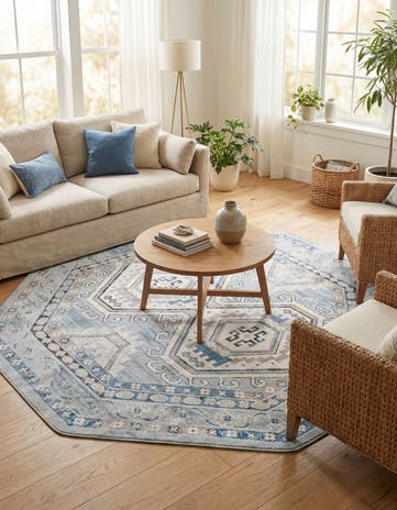 7' 10 x 7' 10 Charlotte Octagon Rug
