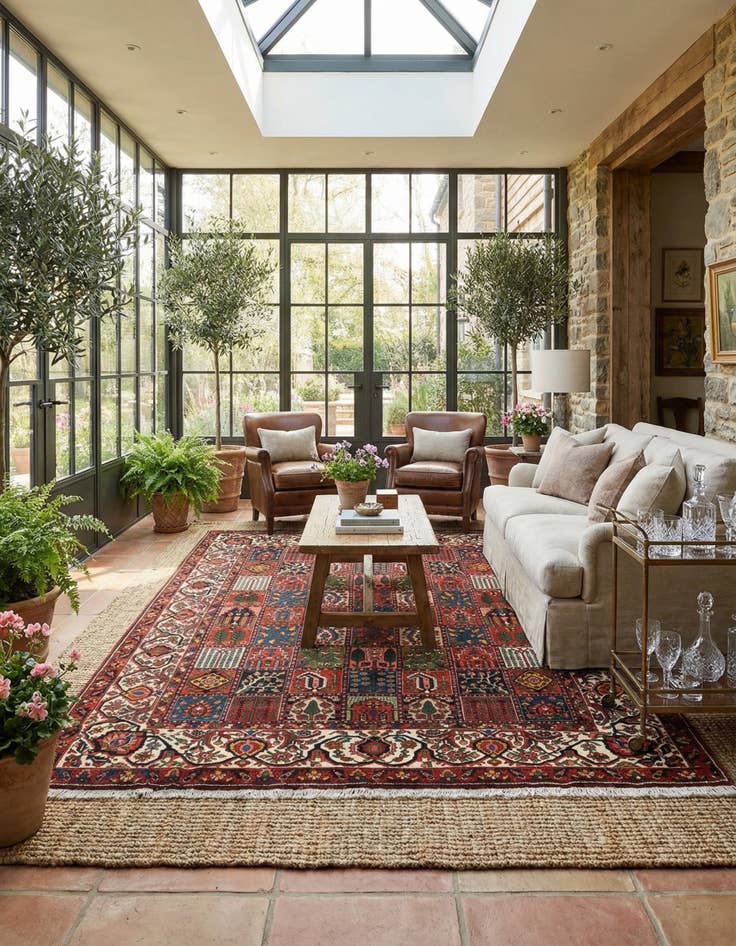 Detail image of 10' 5 x 12' 6 Bachtiar Rug