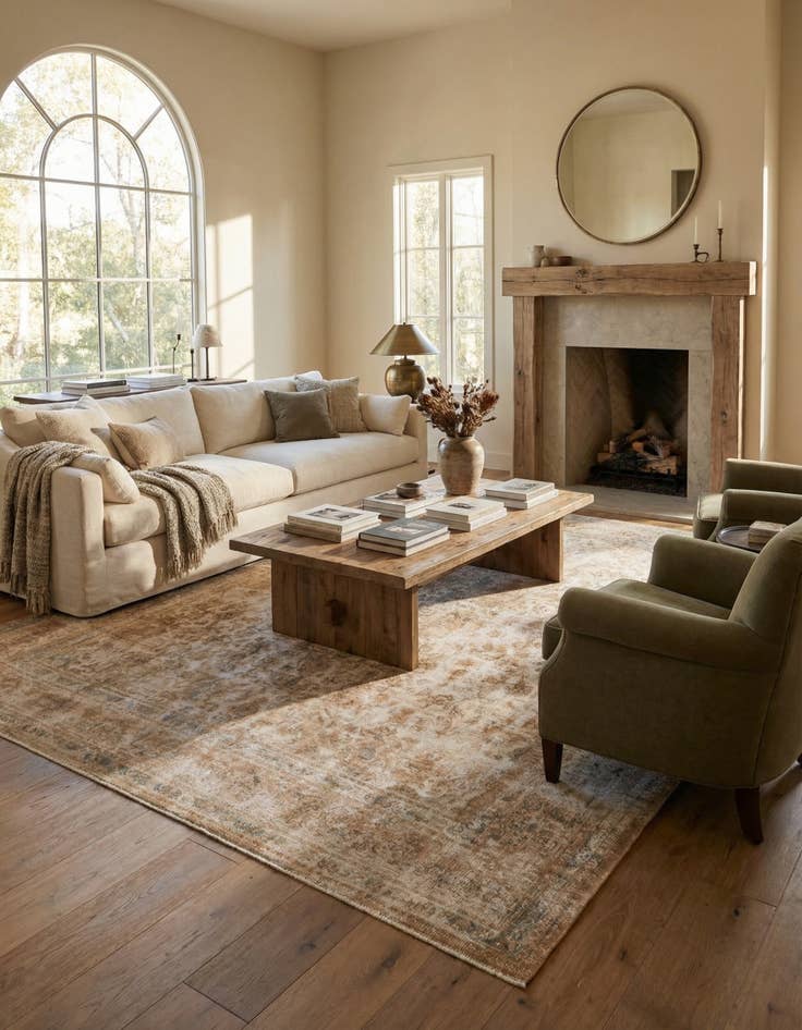 Detail image of  9' 6 x 12' 7  Hand Knotted Ultra Vintage Persian Wool Rug