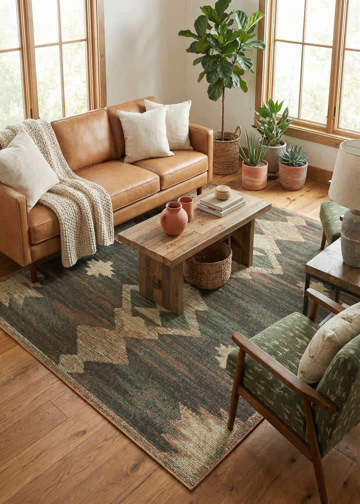 7' 10 x 10' Easy-Clean Baja Indoor / Outdoor Rug
