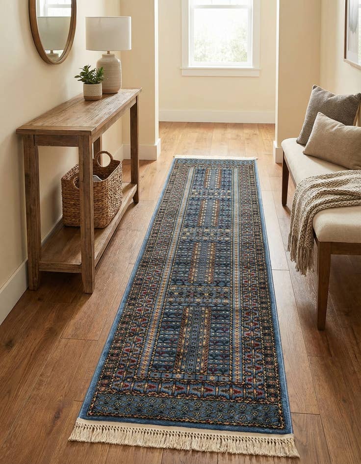 Detail image of 2' 7 x 10' Bokhara Runner Rug