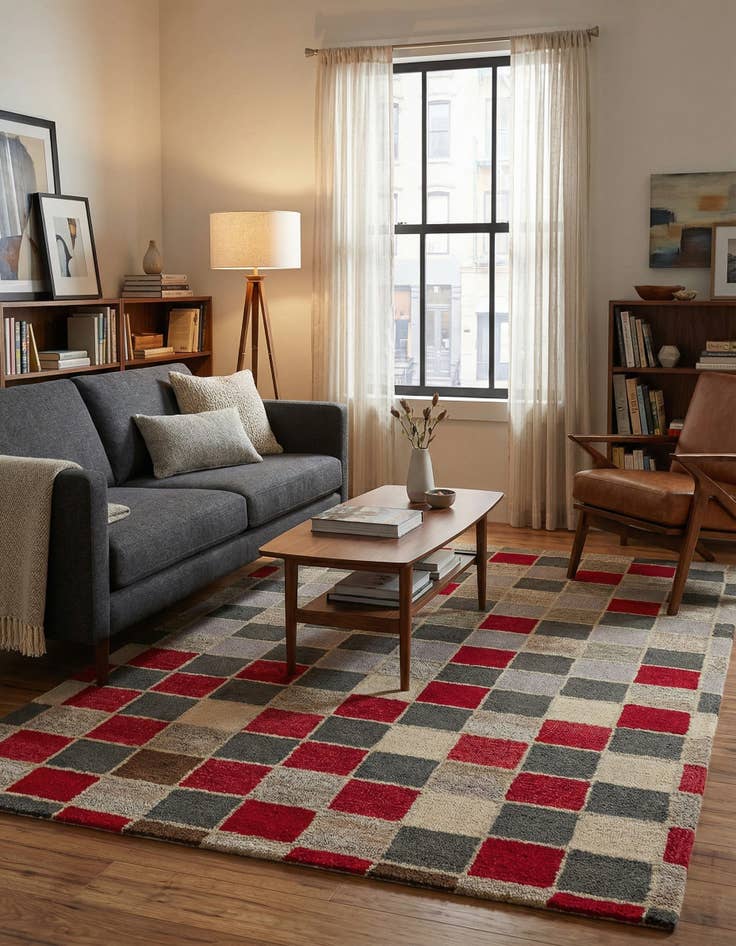 Detail image of 5' 2 x 8' Luna Wool Rug