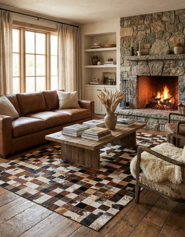 5' x 7' 10 Cowhide Rug