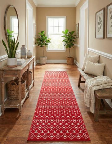 3' 3 x 16' 5 Moroccan Trellis Runner Rug
