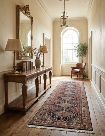 3' x 9' 9 Hand Knotted Shirvan Wool Runner Rug