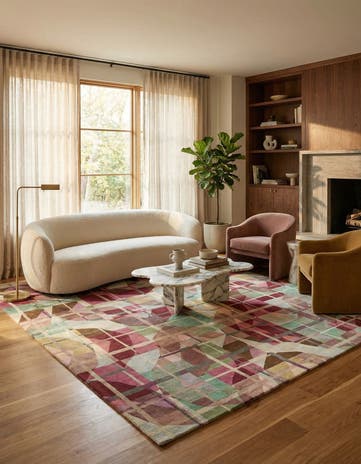 7' 8 x 10' 1 Hand Knotted Modern Himalaya Wool Rug
