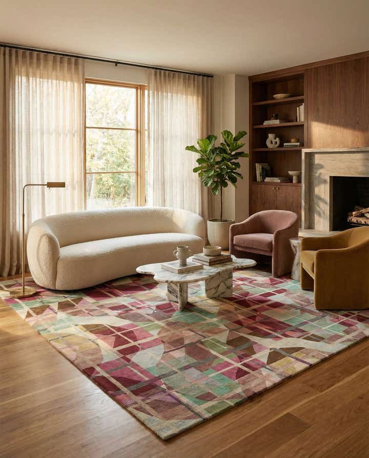 7' 8 x 10' 1 Hand Knotted Modern Himalaya Wool Rug