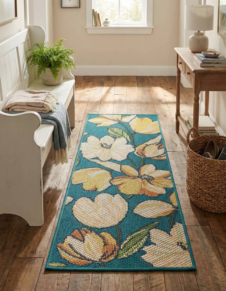 Detail image of  2' x 5'  Washable Baja Indoor / Outdoor Runner Rug