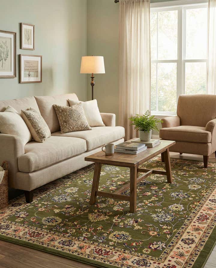 7' x 10' Kashan Design Rug