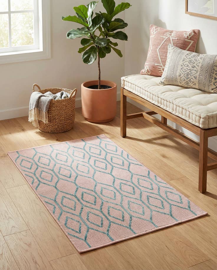 Detail image of 2' x 3' Easy-Clean Jill Zarin Turks and Caicos Indoor / Outdoor Rug