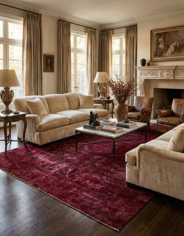 9' 2 x 12' 3 Hand Knotted Ultra Vintage Persian Wool Rug