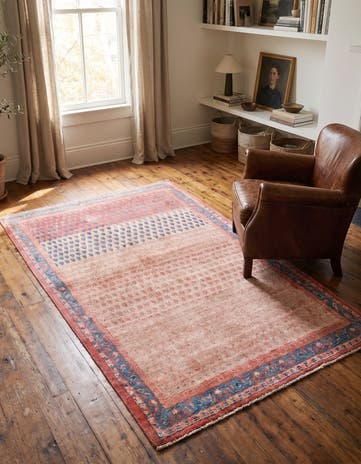 3' 10 x 7' 2 Hand Knotted Ultra Vintage Persian Wool Rug