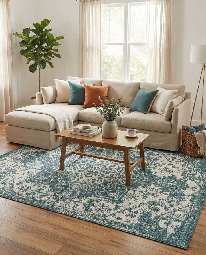 9' x 12' Easy-Clean Jill Zarin Dubai Indoor / Outdoor Rug