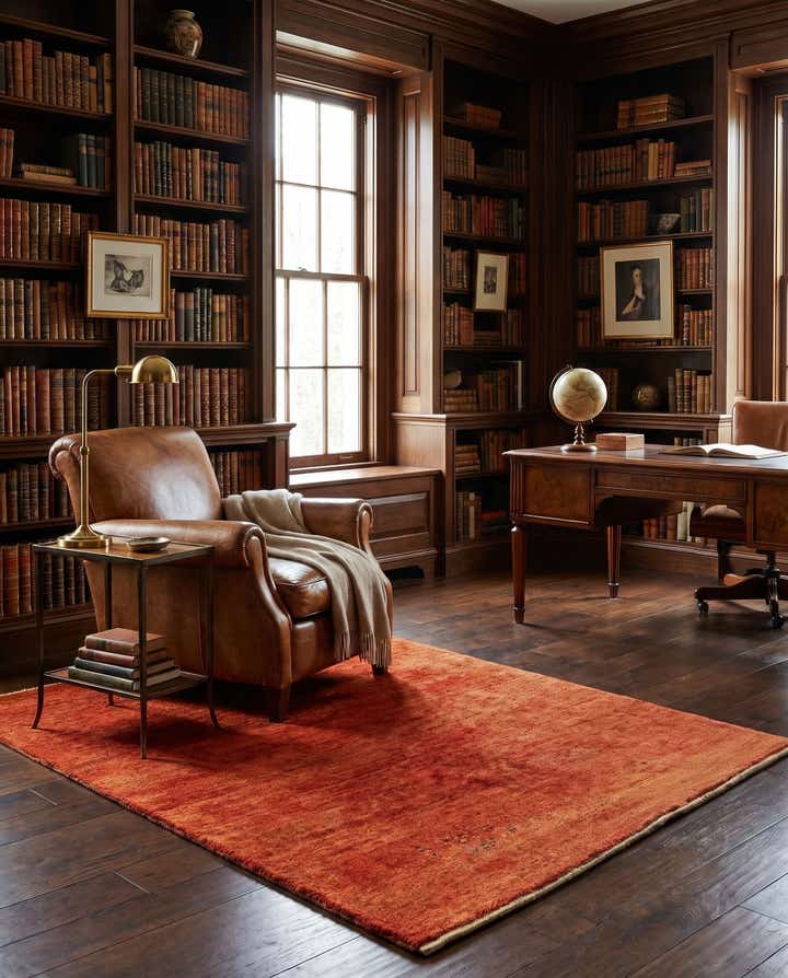 4' 7 x 5' 3 Hand Knotted Gabbeh Shouli Persian Wool Square Rug