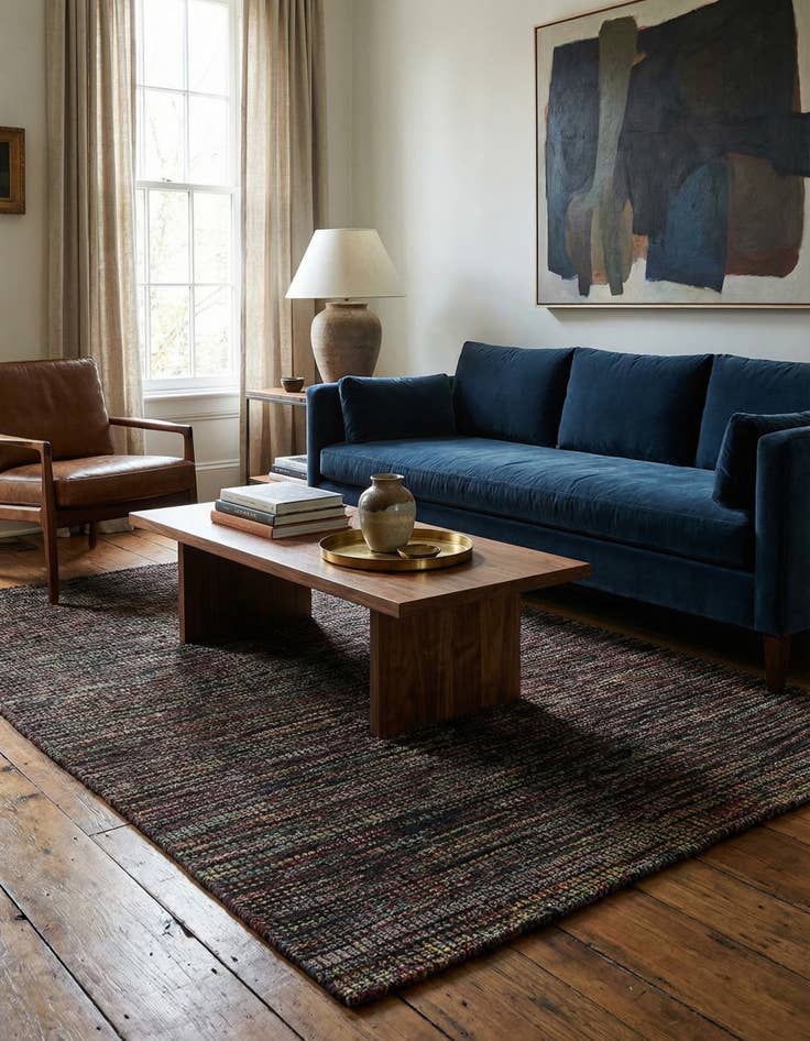 Detail image of  5' 4 x 8' 2  Hand Knotted Darya Wool Rug