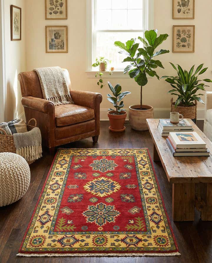 2' 9 x 4' 1 Hand Knotted Kazak Rug