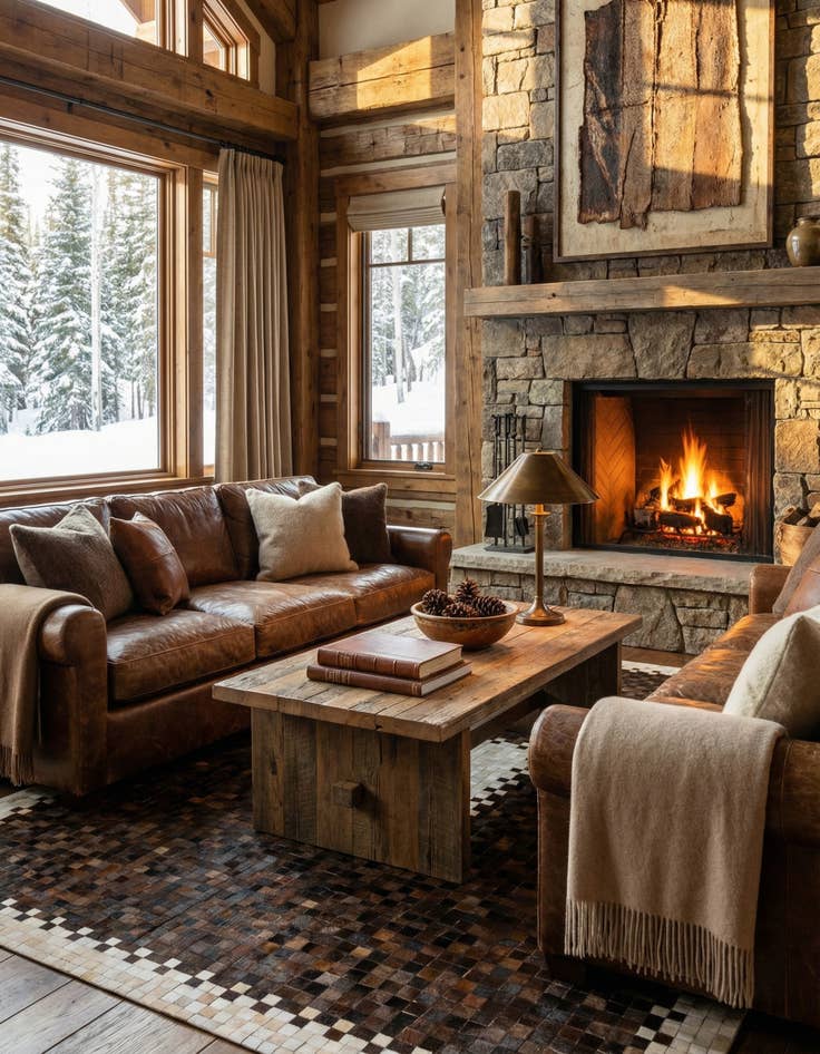 Detail image of 8' x 9' 10 Cowhide Stocks Rug