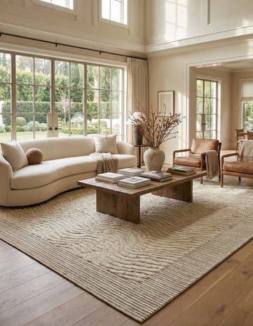 6' 7 x 9' 10 Hand Knotted Darya Wool Rug
