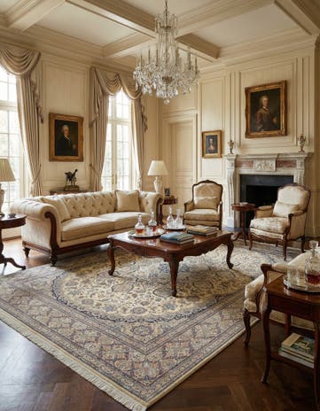 9' 8 x 12' 11 Hand Knotted Nain Rug