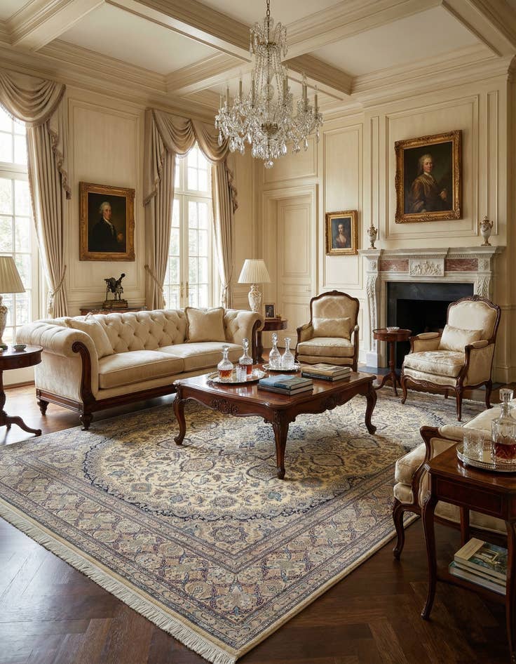 Detail image of 9' 8 x 12' 11  Hand Knotted Nain Rug