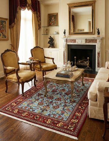 4' 8 x 6' 11 Qom Rug