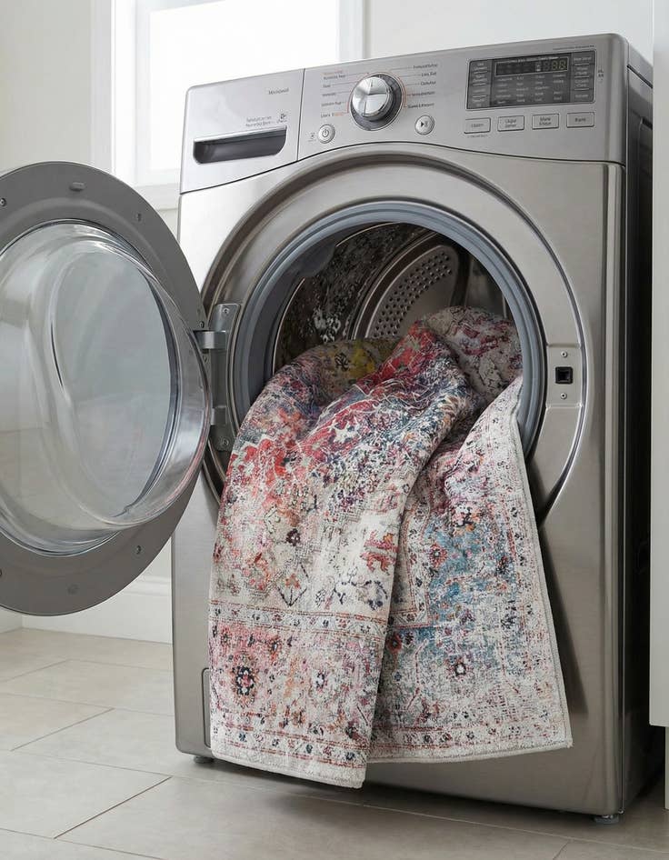 Detail image of 6' x 9'  Washable Yara Rug