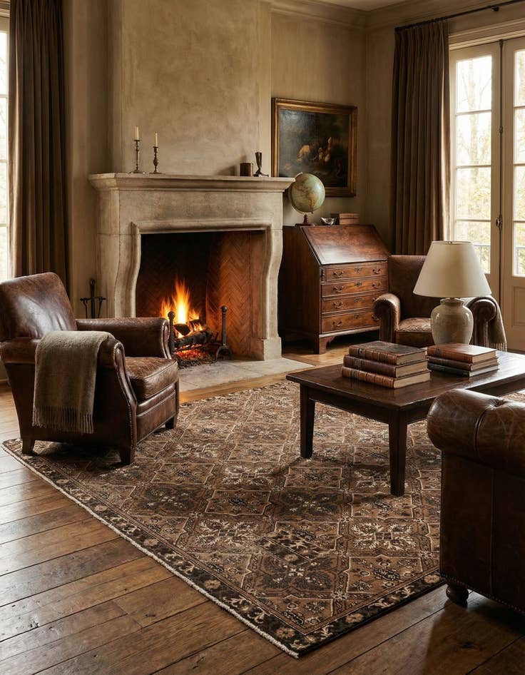 Detail image of 7' 1 x 10' 4  Hand Knotted Ultra Vintage Persian Wool Rug