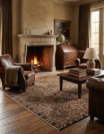 7' 1 x 10' 4 Hand Knotted Ultra Vintage Persian Wool Rug