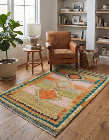 2' 8 x 4' Hand Woven Balouch Wool Rug