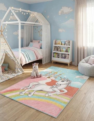 Unicorn Whimsy Kids Rug