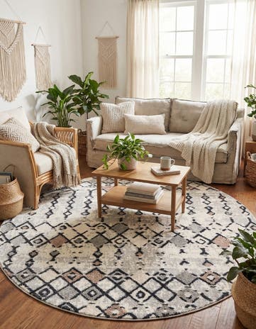 7' x 7' Cherokee Round Rug