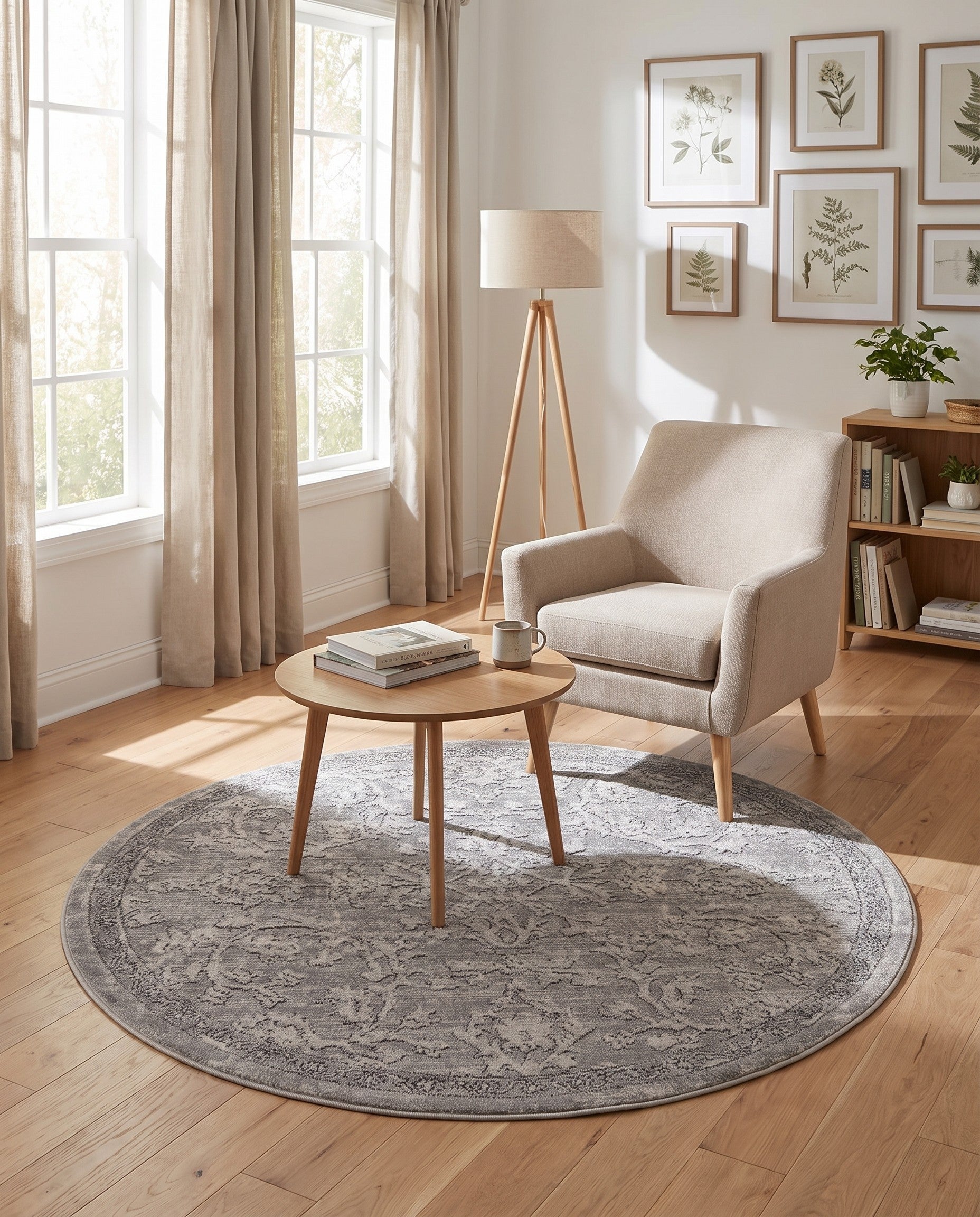 5' 3 x 5' 3 Oregon Round Rug