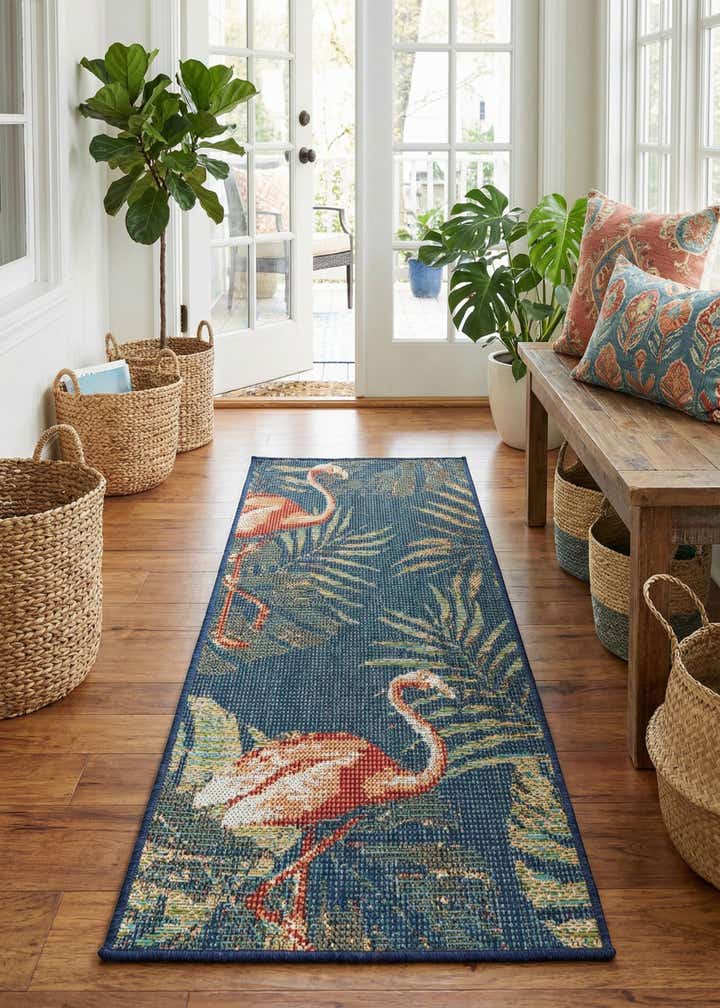 2' x 4' Easy-Clean Baja Indoor / Outdoor Runner Rug
