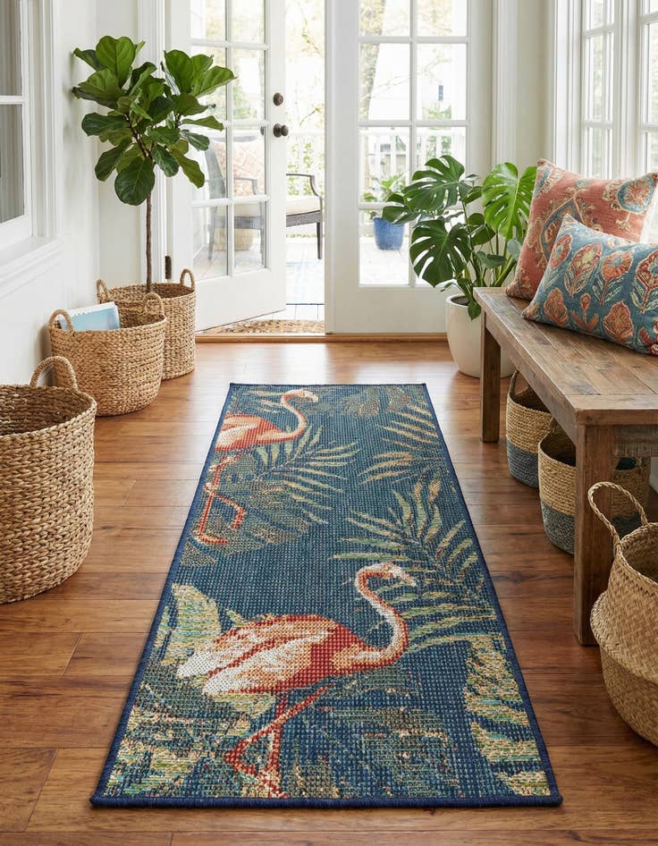 Detail image of 2' x 4'  Washable Baja Indoor / Outdoor Runner Rug