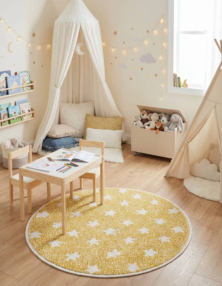 Detail image of 2' 2 x 2' 2 Whimsy Kids Round Rug