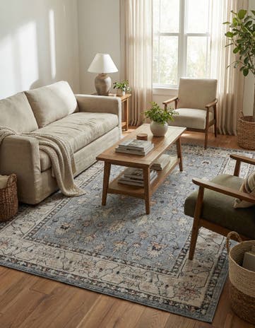 Harbor Blue Eco Traditional Rug
