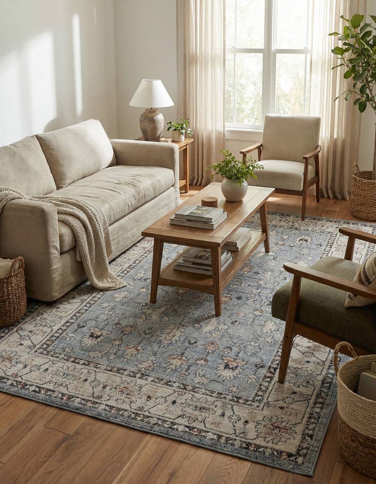 Detail image of 5' 3 x 8' Eco Traditional Rug