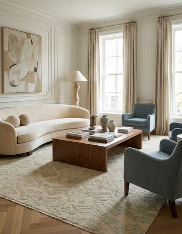 10' x 14' Hand Knotted Darya Wool Rug